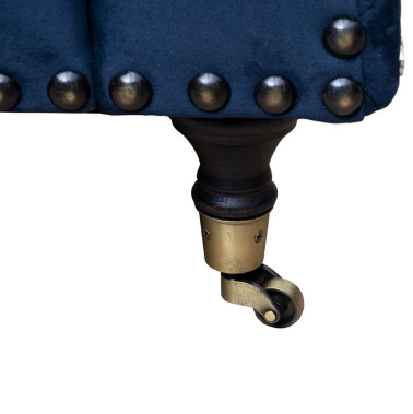 Кресло велюровое темно-синее Garda Decor Sorrento - 