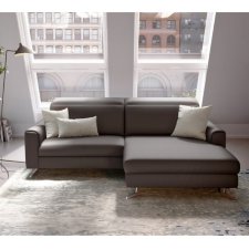 Современный диван с широкой оттоманкой ROM Fontane Velluti - Grey