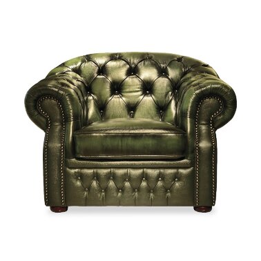 Кресло кожаное ESF B-128-1 green 09 - 