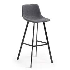 Барный стул графитовый La Forma Andi 053348