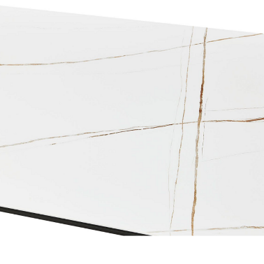 Стол обеденный столешница керамика ESF DT2010 (160) WHITE - 