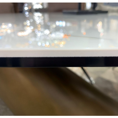 Дизайнерский обеденный стол овальный ESF DT9375FCI WHITE - 