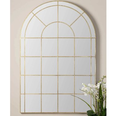Арочное зеркало в форме окна Bishop LHDFM5480RJ от Louvre home - 