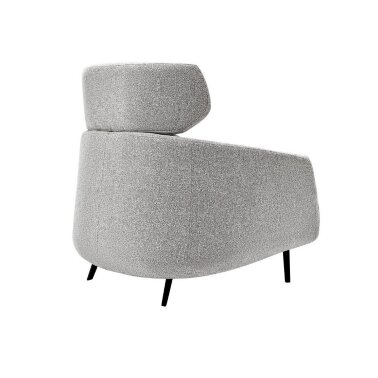 Кресло мягкое с подголовником ESF OTE CHICO GS9002-1 grey - 